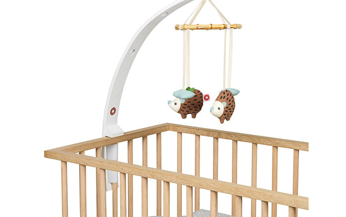 Fixation Support Lit pour Mobile en Bois Blanc - Ma Baby Checklist