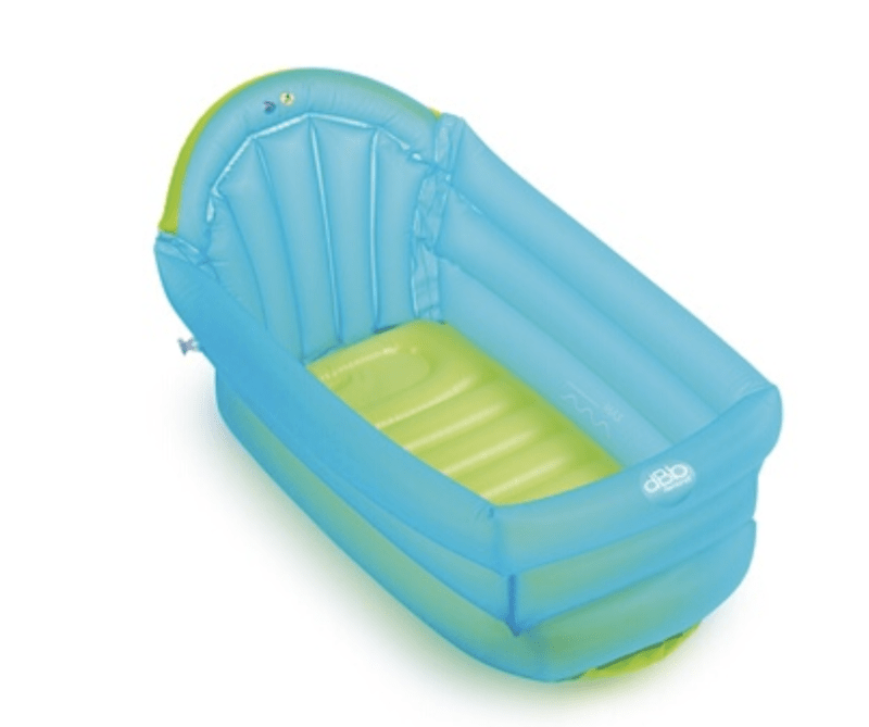 Baignoire bebe Remond baignoire gonflable bleu et vert - Ma Baby Checklist