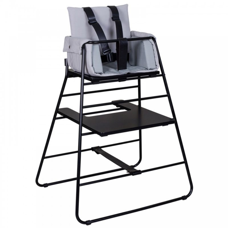Harnais 5 Points Universel Pour Chaise Haute, Poussette Ou Siège Auto - Réglable, Doudou Et Sécurisé - Blanc