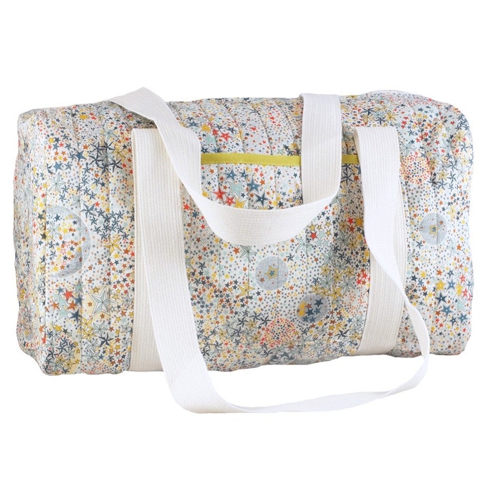 Sac à langer en coton Liberty étoiles - Fabrication française