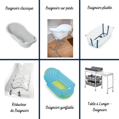 Baignoire gonflable pour bébé, bassin de douche pour tout-petits