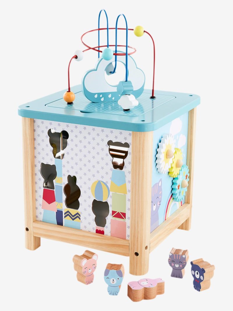 Grand cube d'activités en bois - multicolore - Ma Baby Checklist