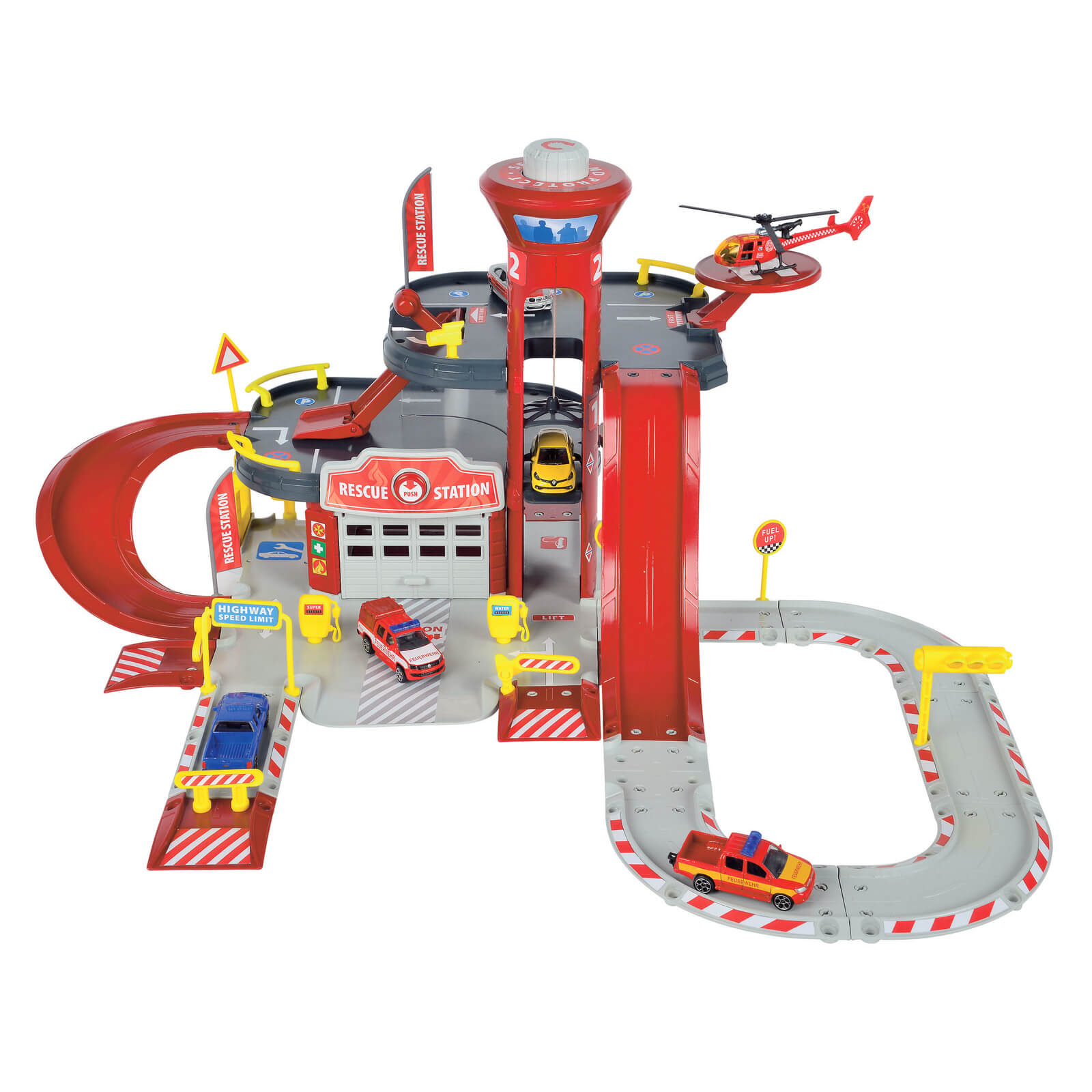 LOT MAJORETTE MAJOKIT - avec boite 751 pompier - élément station service etc... EUR 24,00 - FR